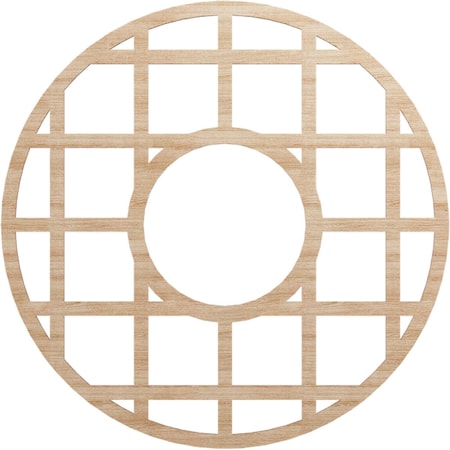 Ekena Millwork O'Neal Wood Fretwork Pierced Ceiling Medallion, Alder, 34"OD x 12 3/8"ID x 3/8"T CMWP34X34X0375ONAL